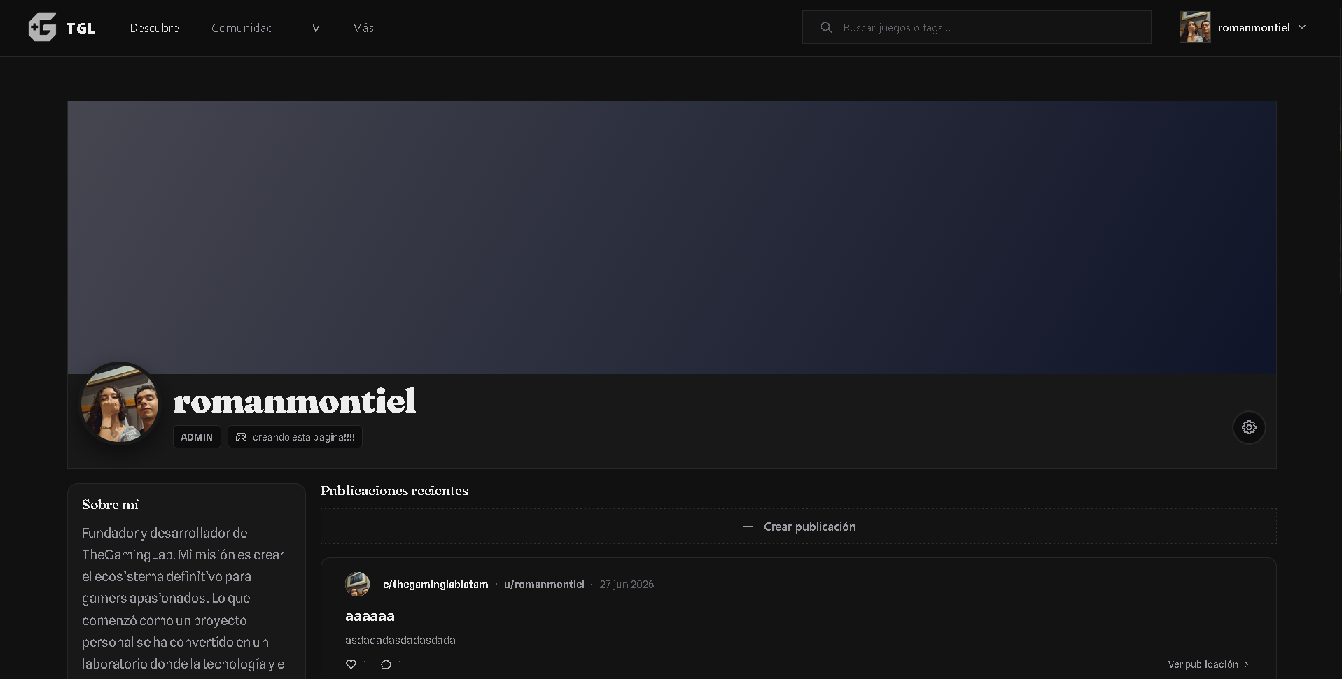 Perfil de usuario